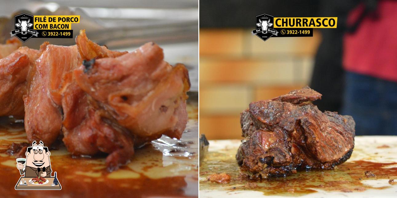 Pratos de carne são oferecidos no Sal Brasil Churrasco & Assados