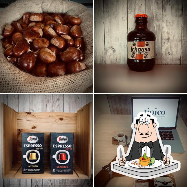 Tra le diverse cose da Tipico si possono trovare la cibo e interni