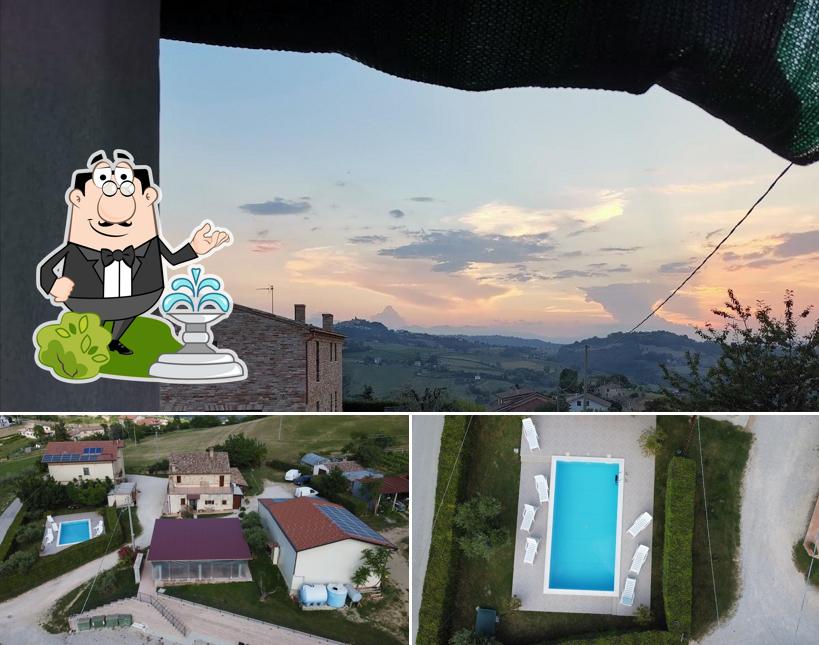 Goditi la vista dagli esterni di Agriturismo Montorso