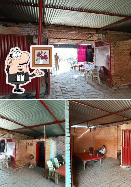 The interior of Apna dhaba