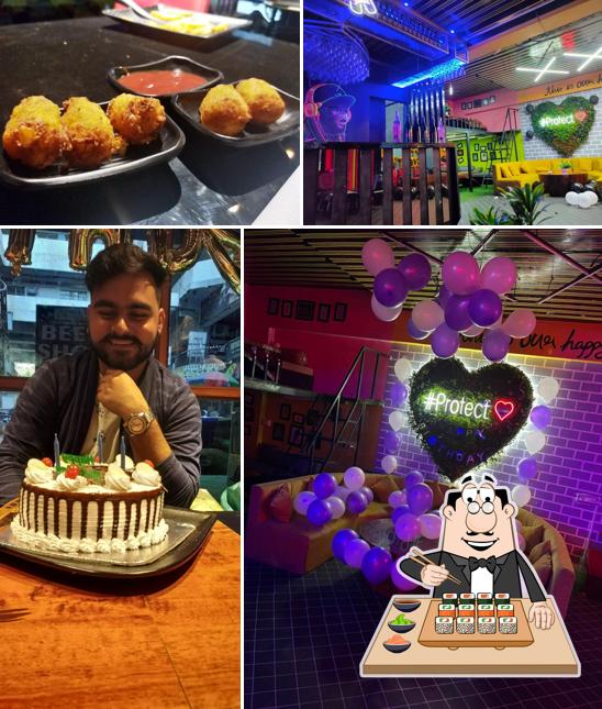 Try out various sushi options