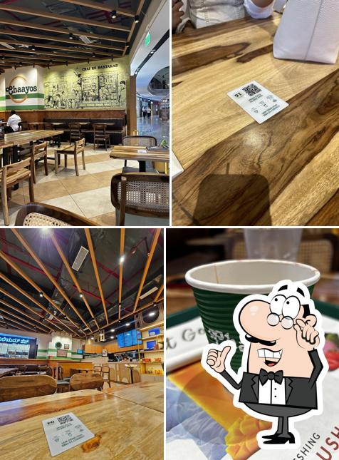 The interior of Chaayos Cafe at Phoenix Mall of Asia
