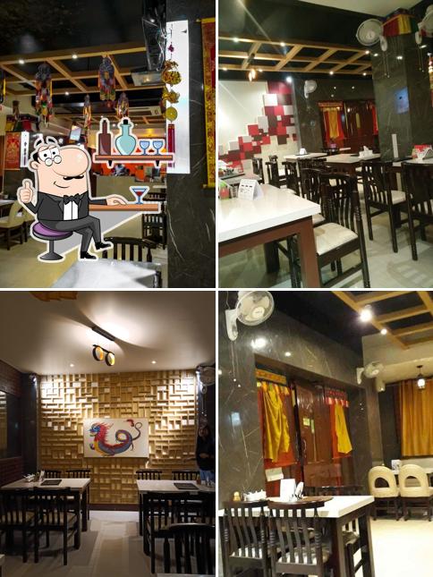 The interior of Fat Belly, Commerce College