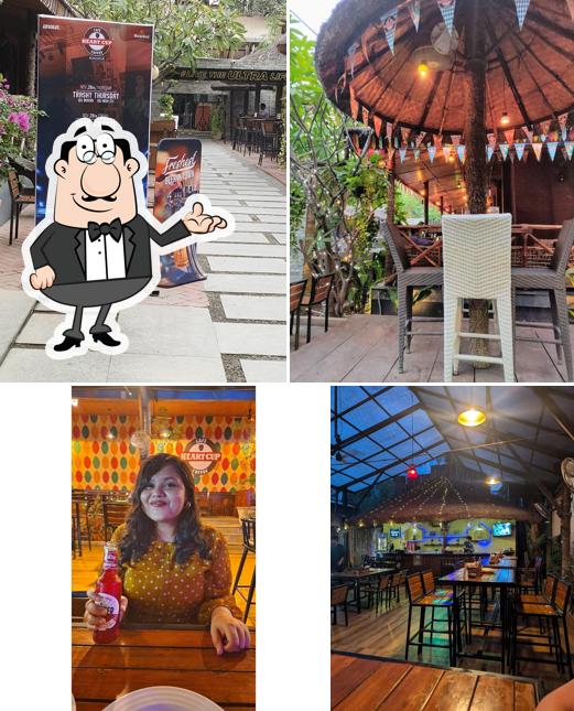 The interior of Heart Cup Coffee, Kondapur