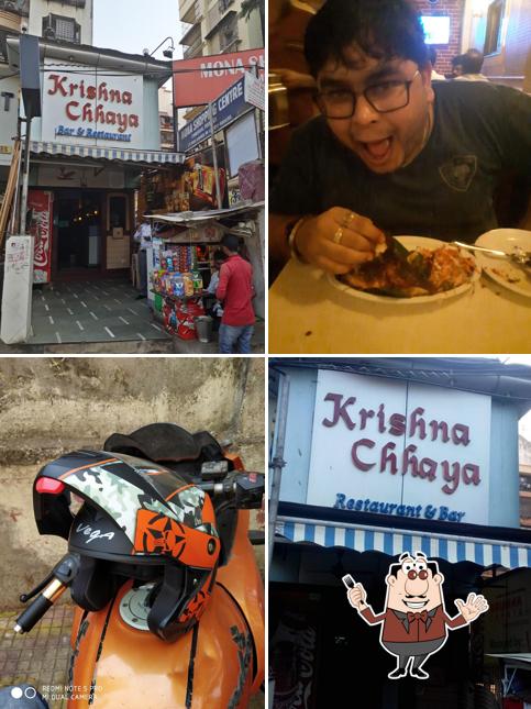 The photo of Krishna Chhaya Restaurant & Bar’s food and exterior