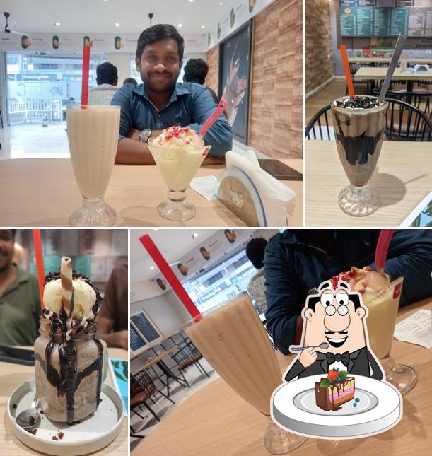 Chocolate cake at LASSI SHOP