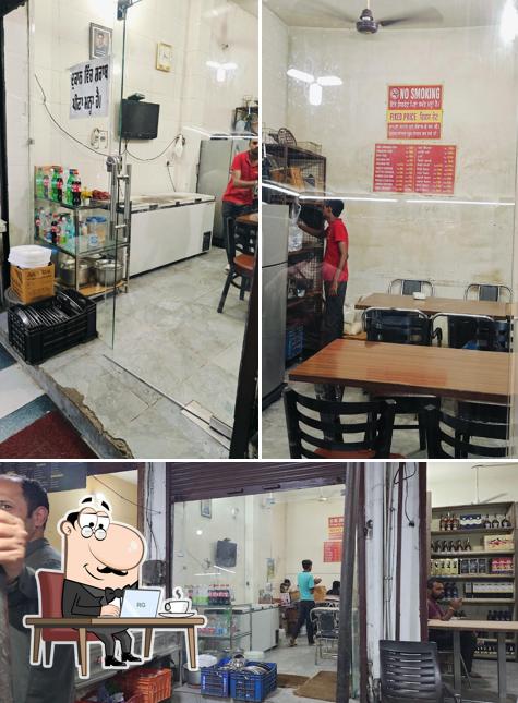 The interior of Makhan Fish Corner