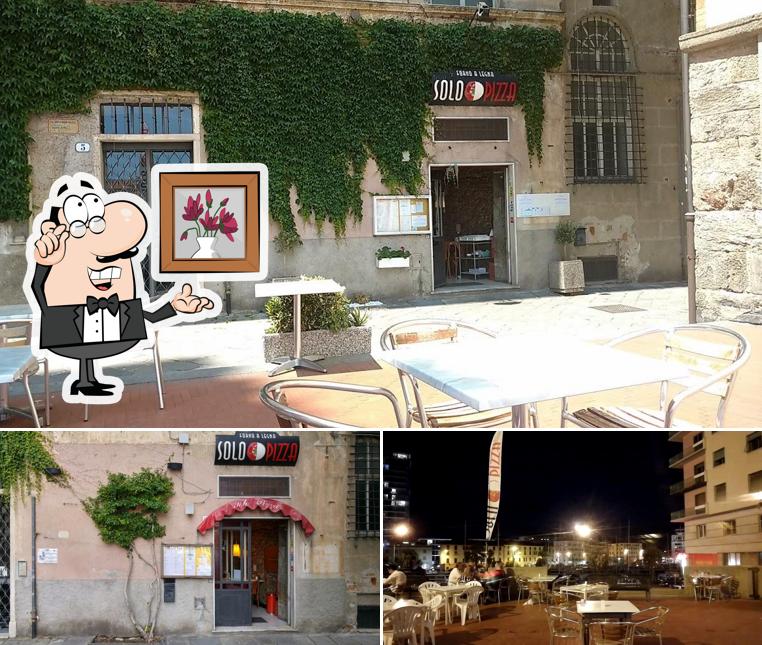 Dai un'occhiata agli interni di Solo Pizza