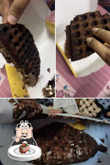 Chocolate cake at The Belgian Waffle Xpress