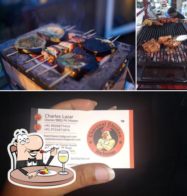 Food at Charcoal Chicken Barbecue