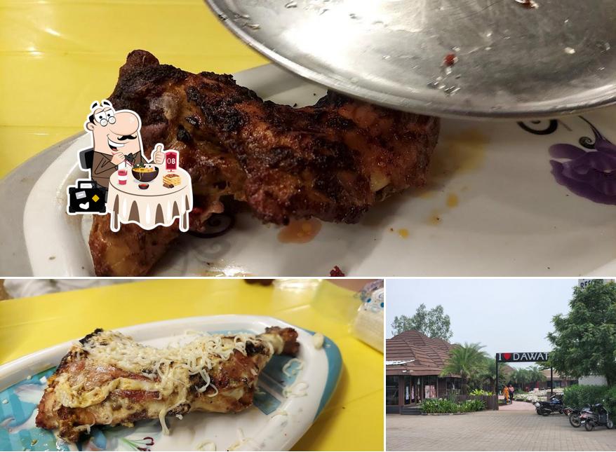 The restaurant's food and exterior