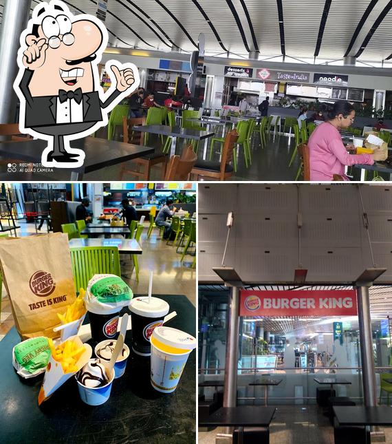 The interior of Burger King