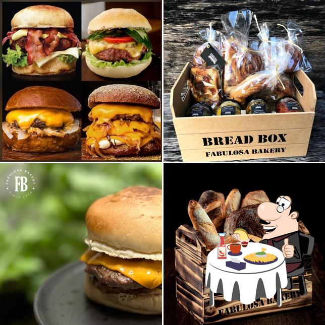 Hambúrguer em Fabulosa Bakery