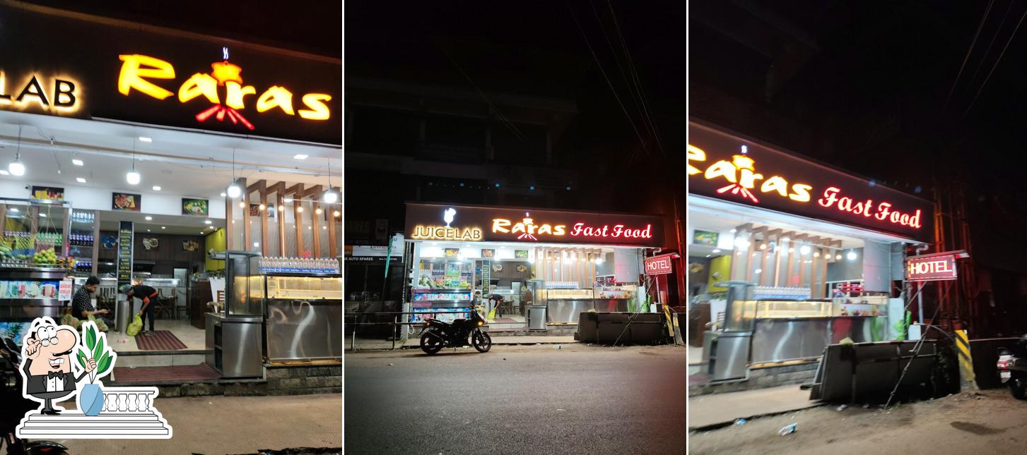 The exterior of RARAS RESTAURANT