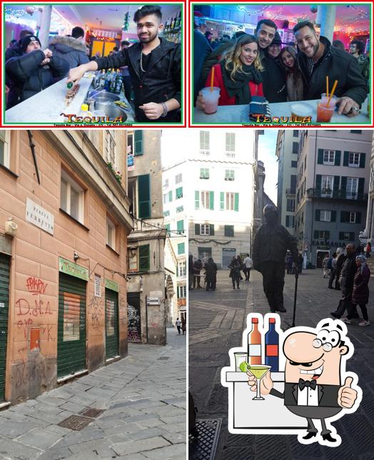 Tequila si caratterizza per la bancone da bar e esterno