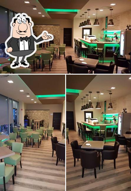 Gli interni di Divino Caffe
