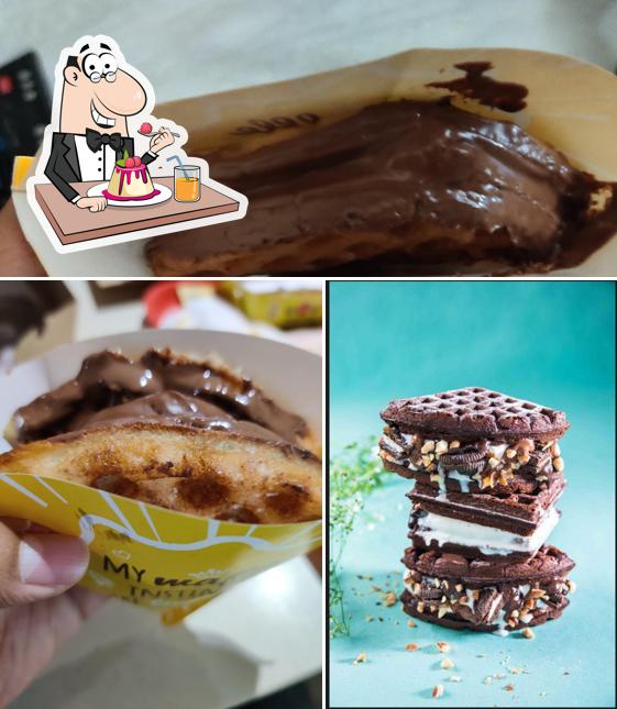 The Belgian Waffle Co serves a selection of sweet dishes