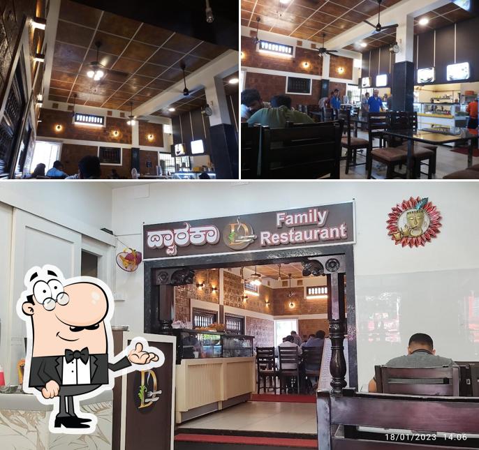 The interior of Hotel Dwaraka