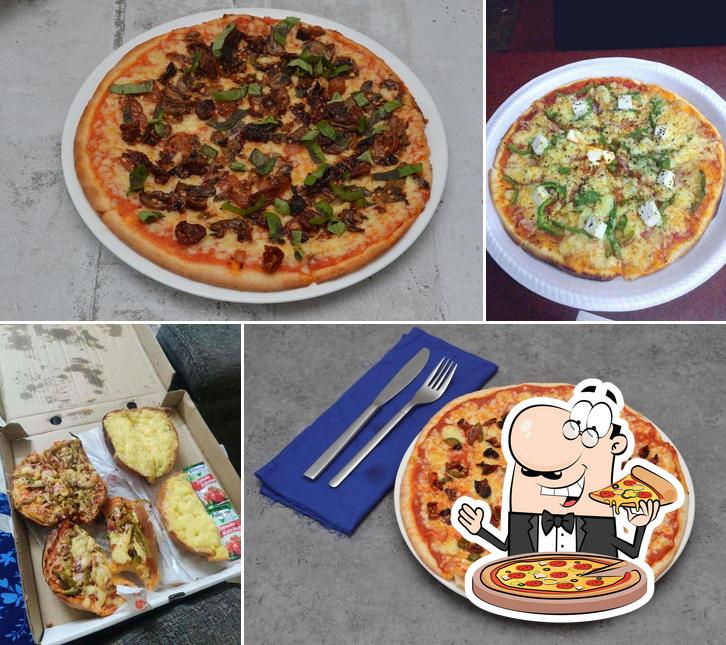 At Pizza Stop, you can get pizza