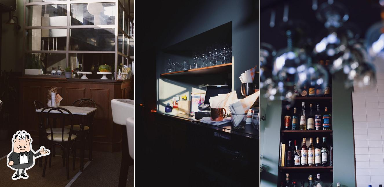 Gli interni di Les Rouges Cucina & Cocktails