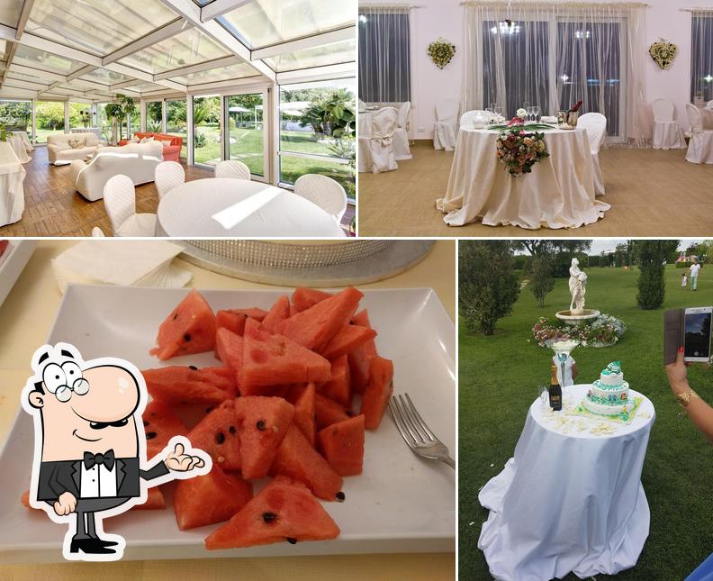 Questa è la immagine che presenta la interni e cibo di Giardino Incantato