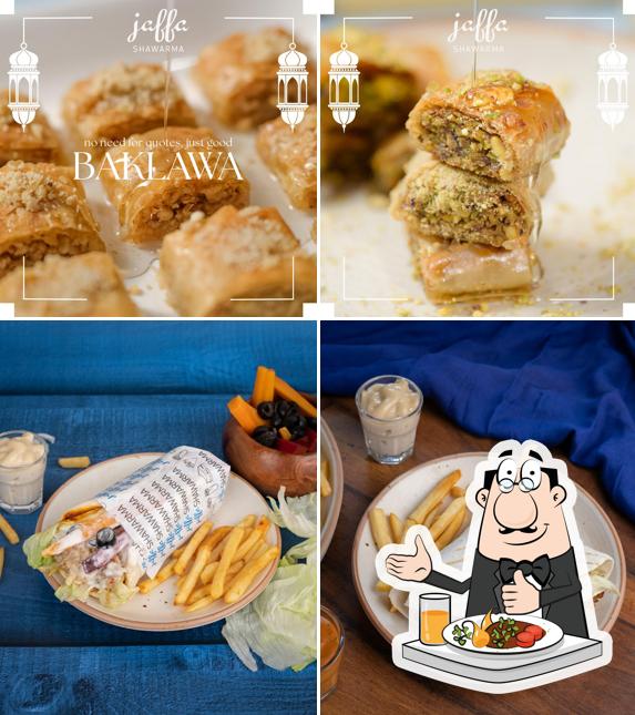 Food at Jaffa Shawarma