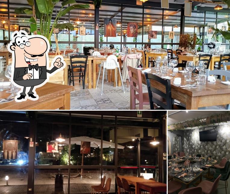 Gli interni di Voia food, wine & Cocktail bar