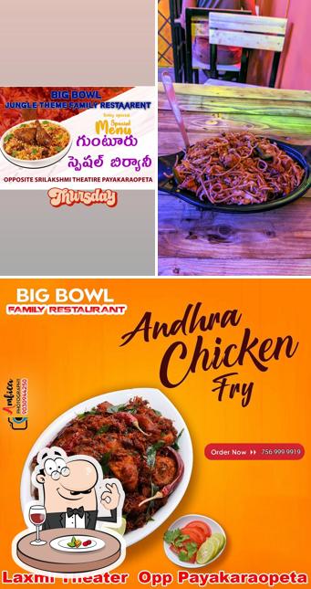 Food at Big Bowl Restaurant