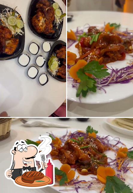 Pick meat meals at HILTON CAKE AND CAFE