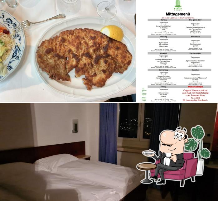 La foto di interni e bevanda da Linde Hotel Restaurant Bankette