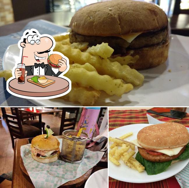 Order a burger at Amer Bakery Hut