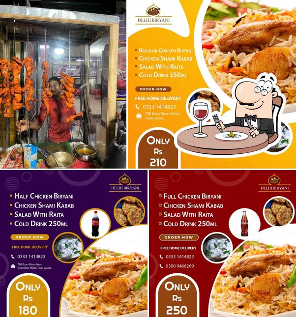 Food at Delhi biryani