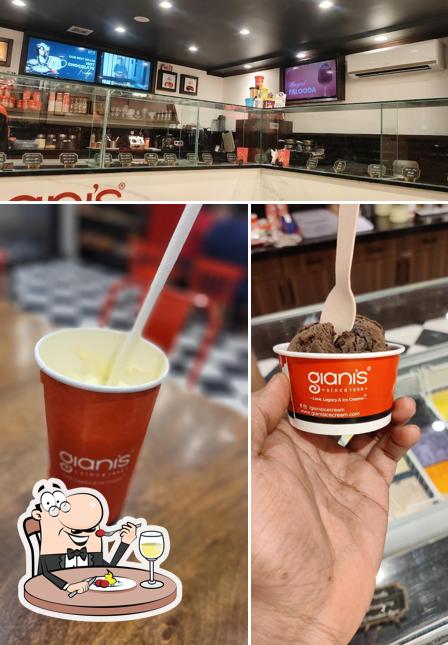 Among different things one can find food and interior at Giani's Icecream