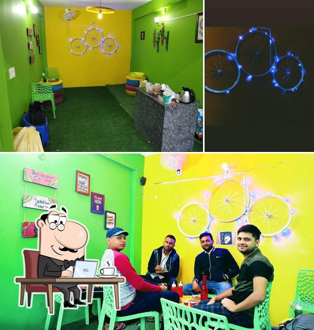 The interior of Green Delight Cafe