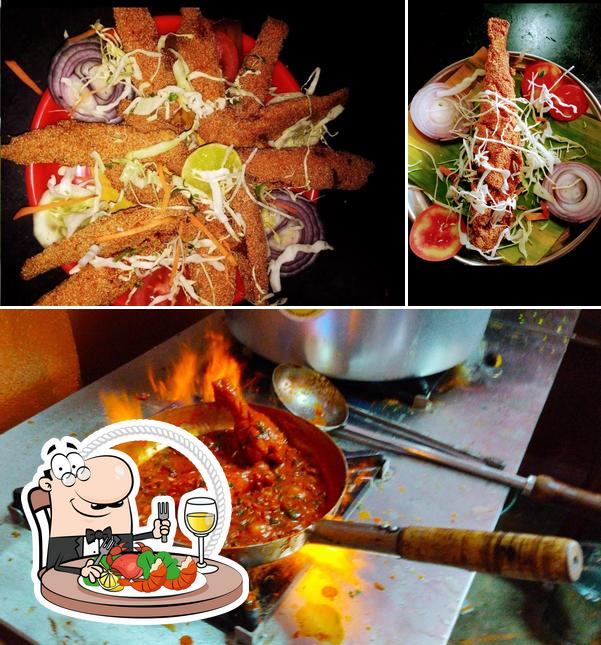 Get seafood at Hotel spandana