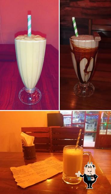 Enjoy a drink at Macberth's Cafe