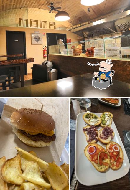 La cibo e interni del ristorante