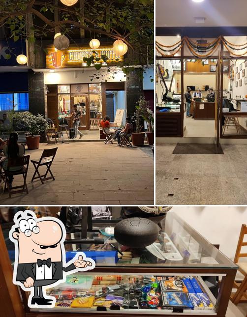 The interior of Chords and Coffee - The Music Store Café