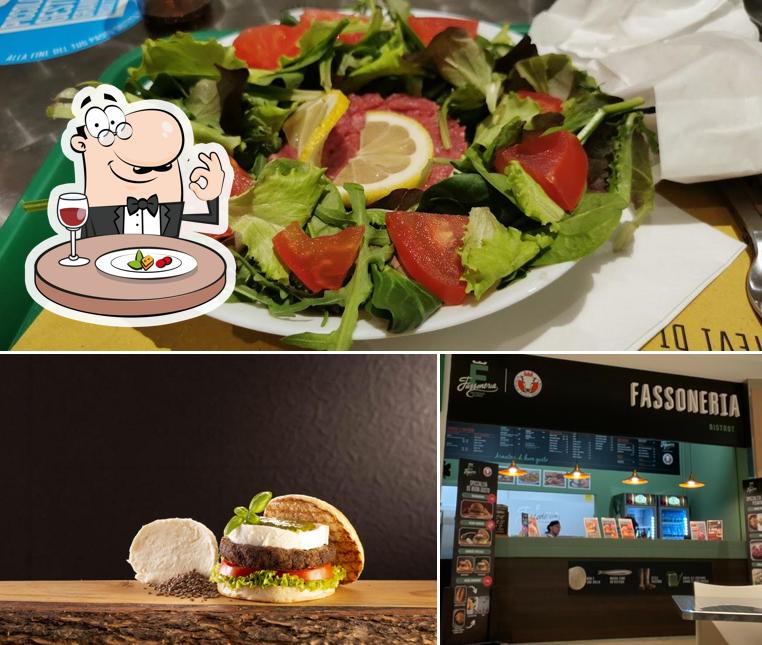 Tra le varie cose da Cucina Italiana Fassoneria Bistrot si possono trovare la cibo e interni