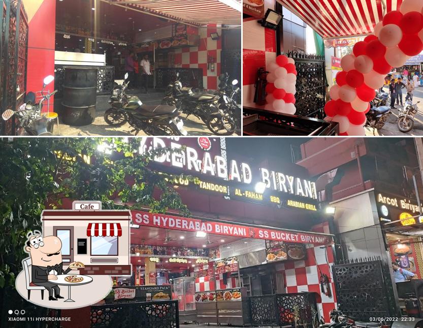 The exterior of SS Hyderabad Biryani AVADI HVF Road