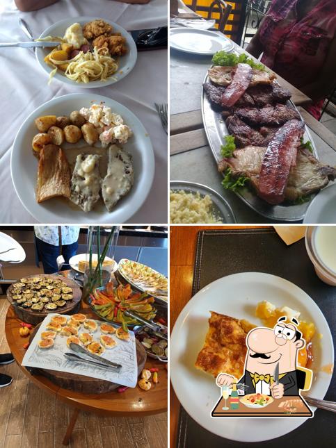 Comida em Deck buffet