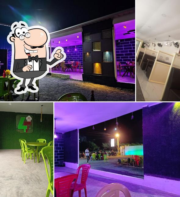 The interior of 4F Restaurant Nellore - Favorite Food For Foodies