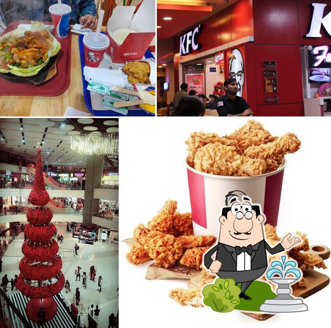 The exterior of KFC