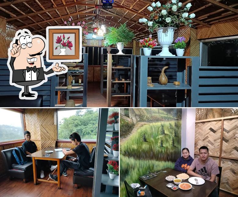 The interior of L T Mizo Belly Restaurant