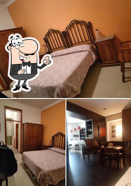 Gli interni di Albergo Leon d'Oro