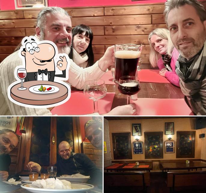 Questa è la foto che presenta la cibo e interni di All'abbazia Da Cucchi