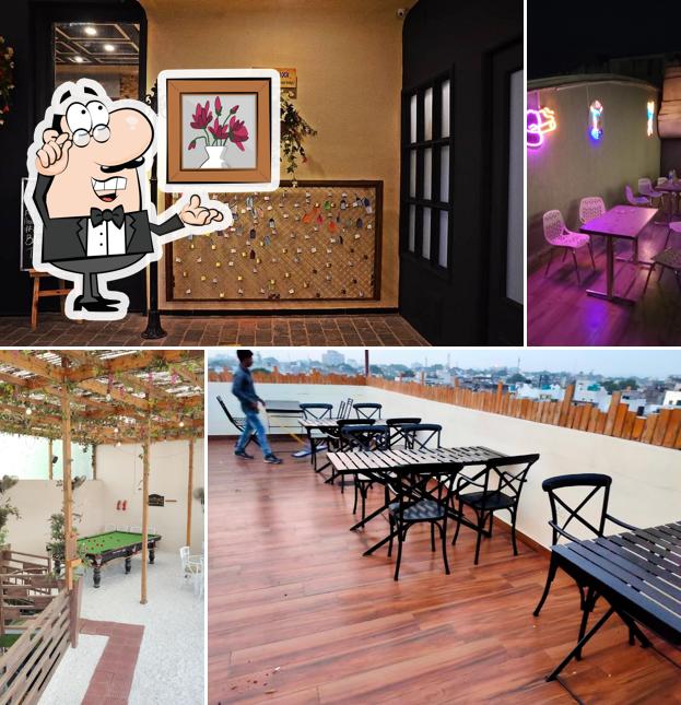 The interior of Blend Bistro -Bhilwara