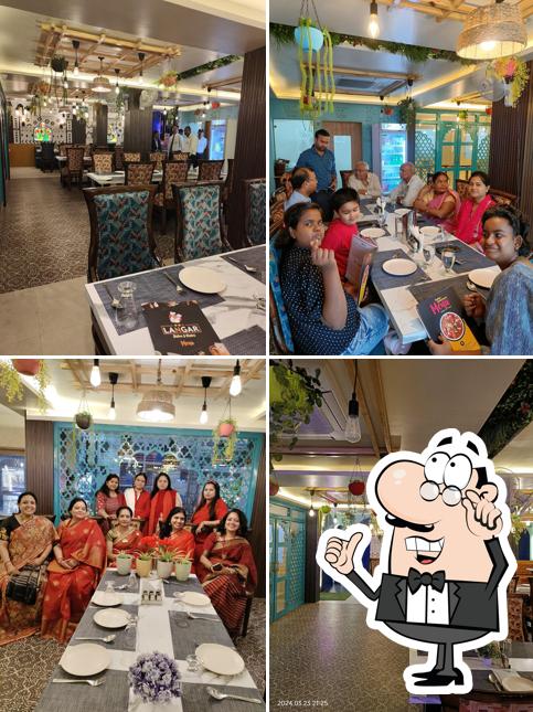 The interior of LANGAR Bistro & Restro