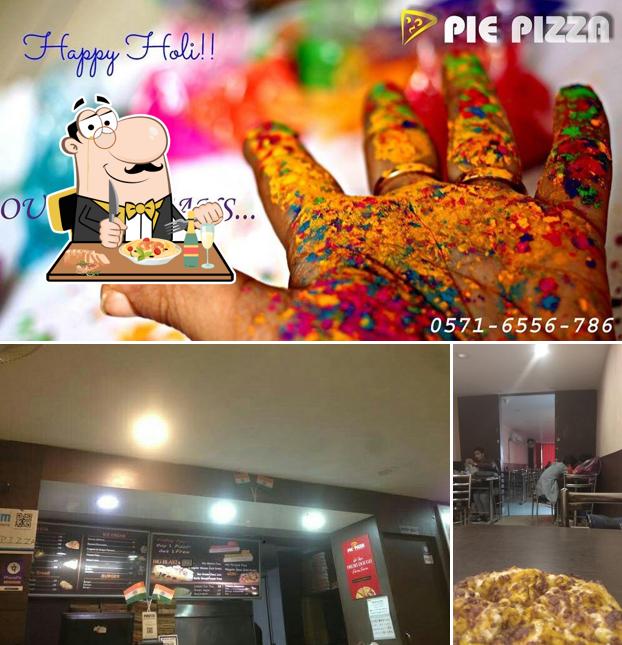 The image of Pie Pizza’s food and dining table