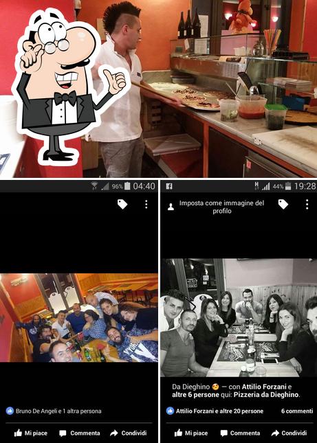 Gli interni di Pizzeria Da Dieghino